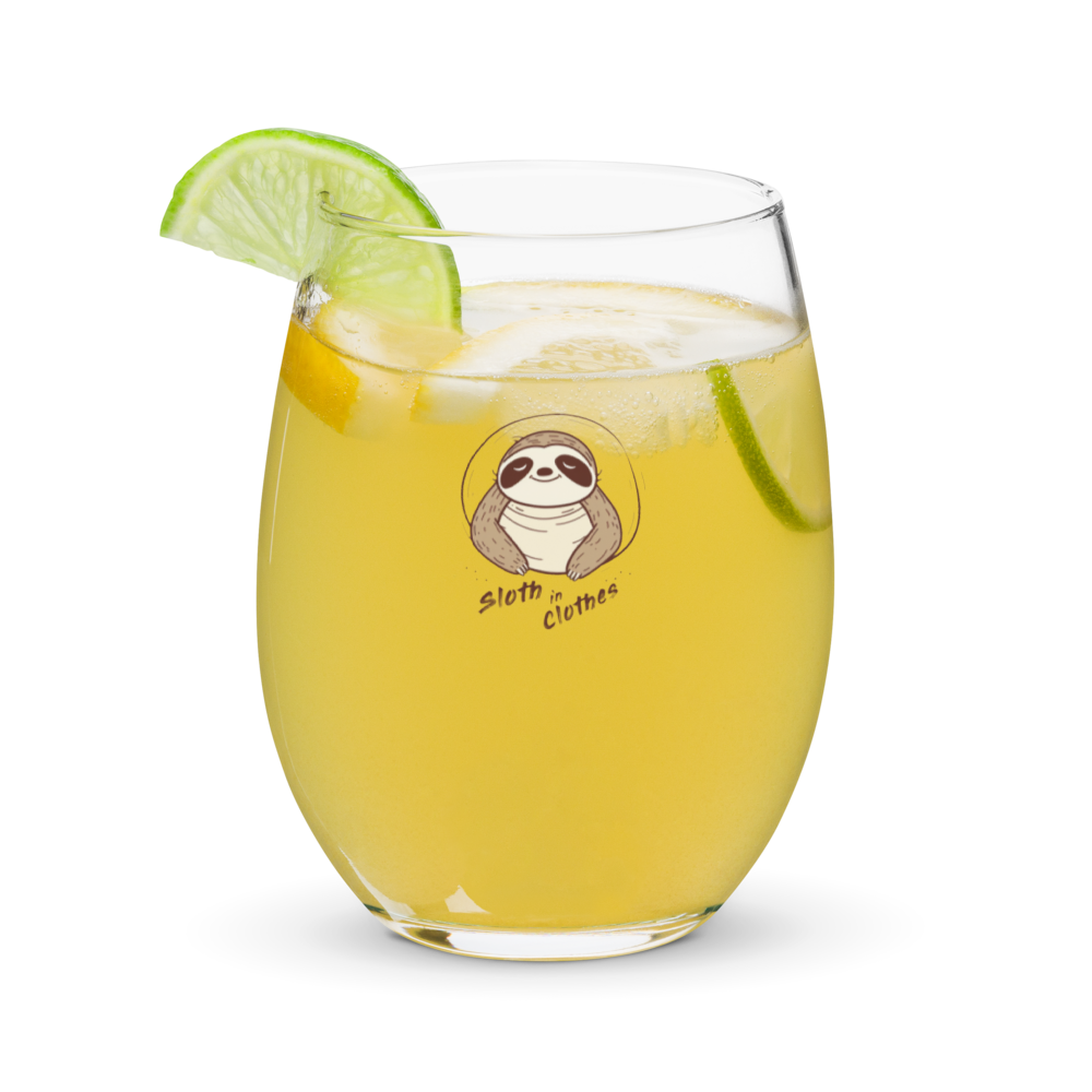 Simple Sloth glass